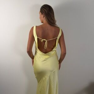 Peppermayo Lemon Backless Maxi Dress
